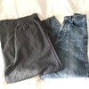 しまむらさんでボトムスを２本購入。