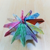 折り紙で花火を作りました