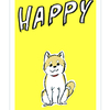 Happy!!  持っているとハッピーになる(？)イラスト描いてみました。