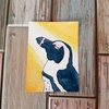 水彩画552枚目｢ペンギンさん朝日を浴びる」