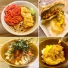 立ち食い蕎麦 酒処 稜（綾瀬）紅生姜天そば＋カボチャ天＋玉子天＋半ライス＋刻み海苔＋なす納豆天