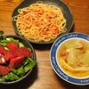  小海老のトマトソースパスタ