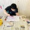 七夕・星の絵に息子はどんな色をつけるか？