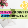 【家計管理】大手携帯メーカーから「楽天モバイル」に乗り換えをして通信費を節約しました