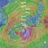 台風14号(チャンホン)。