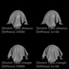  [Houdini] Vellum Cloth の Stretch Type を比較してみた