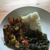 ルームメイトに作ってもらったケニア料理🇰🇪