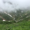 残雪と雨の大日三山 2日目