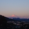 夕焼けの富士山が綺麗