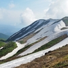 残雪の笙ヶ岳東斜面