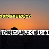 ノロマな僕の成長日記6/22