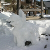 トリケラトプスの雪ダルマ