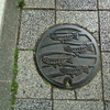 【マンホール蓋】小田原市・酒匂の渡し②(おすい)、小田原市・めだかの学校②