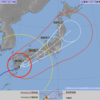 台風直撃コース