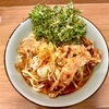 文殊（大山）春菊天うどん＋ゲソ天
