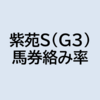 紫苑S（G3）2022 予想（コンピ指数から見るレース傾向）