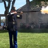 Fort Mackinacはアメリカの独立戦争で残った初期の砦のひとつ。当時のライフルや大砲を使ったデモンストレーションが見られます。