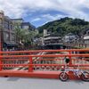 チャリ乗って湯村温泉へ朝風呂に入りに行く