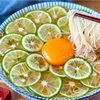 【レシピ】さっぱりやみつき♬月見すだちそうめん♬