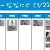 今週のナナニジ(1/22~1/28)