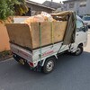 今朝は昨日回収した不用品を積んだまま、