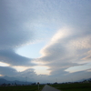 安曇野　雲の写真