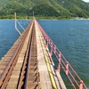 私も渡ってみたい❣️海にかかる美しい丹後鉄道✨🛤️✨