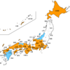 地図ぬりぬりで行ったことのある都道府県を塗り塗りしてみた！