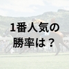 競馬で一番人気の勝率と回収率は？2020年から2023年のデータから見る一番人気の勝率と回収率