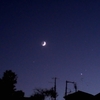 「月とアンタレスと金星の接近」の撮影　2021年10月10日(BORG50F2.8、M42ヘリコイドS、E-PL5)