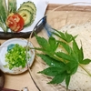 そうめんと野菜の天ぷら