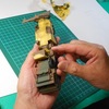 （13）「1/72 陸上自衛隊 12式地対艦誘導弾」を作る。迷彩模様の塗装が終わって組み立てます。