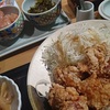 鶏の唐揚げ明太風味定食