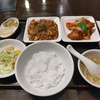 羽衣（中央区銀座）のハーフ＆ハーフランチ（三色野菜の酢豚＆麻婆豆腐）