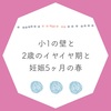 小1の壁と2歳のイヤイヤ期と妊娠5ヶ月の春