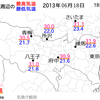 東京地方、真夏日に