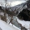 今年は雪が多い(渓流の偵察)