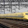 ドクターイエロー上りこだま検測を撮影～新倉敷駅にて_18/04/10