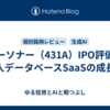 ユーソナー（431A）IPO評価｜法人データベースSaaSの成長性