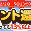 ポンパレモールでポイント還元祭！何を買っても13%以上ポイント還元