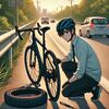 ロードバイク通勤でパンクしたらどうする？簡単パンク対策と実践方法