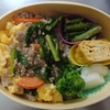 お弁当を作りました！(ひき肉と小松菜のあんかけ)