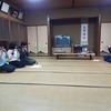 お囃子の練習　日曜日は神事