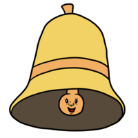 かわいいベル（鐘） のイラスト