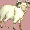 2015年の無料年賀状素材「羊のイラスト」は「角のある羊」と「無い羊」