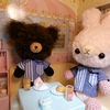 ウサギ🐰とクマ🐻のグラス