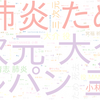 　Twitterキーワード[肺炎のため89歳]　08/08_18:07から60分のつぶやき雲