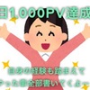 ブログで1日1,000PV達成！記事の書き方・アクセスの増やし方を紹介！