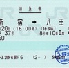 本日の使用切符：JR東日本 新宿駅発行 あずさ37号 新宿➡︎八王子 特急券