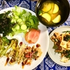 タコとネギとブロッコリーの天ぷら ソースで食べるたこ焼き味
